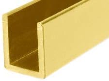 Brixwell SDCD38BGA-CCP23-XCP50 Brite Gold Anodized 3/8" Fixed Panel Shower Door