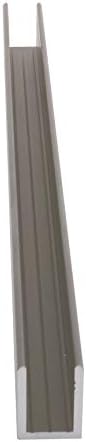Brixwell SDCD38GM-CCP24 Gun Metal 3/8" Fixed Panel Shower Door Deep U-Channel