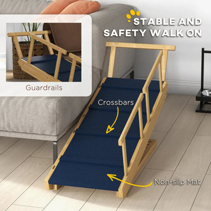 Dog Ramp With Removable Guardrails