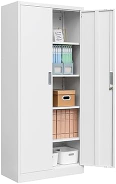 Storage Cabinet, 72 Inch Tall Metal Storage Cabinet