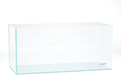 Landen 100P 50 Gallon Rimless Low Iron Aquarium Tank, W39.4×D17.7×H17.7 in(100x45x45cm) 10mm Thickness with Black Nano Foam Leveling mat Included