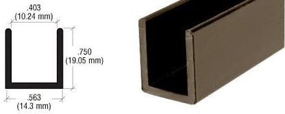 Brixwell SDCD380RB-CCP24-XCP10 Oil Rubbed Bronze 3/8" Fixed Panel Shower Door