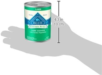 Blue Buffalo Homestyle Recipe Adult Wet Dog Food, Made with Natural Ingredients, Lamb Dinner With Garden Vegetables, 12.5-oz Can (Pack of 12)