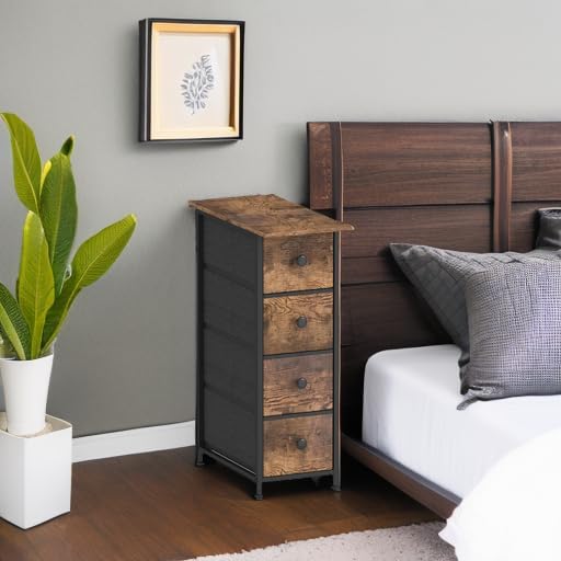 GiftGo Narrow Dresser Vertical Slim Dresser Chest of Drawers Skinny Storage