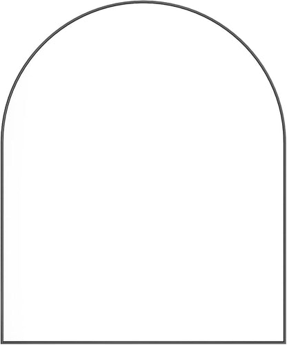 15x23 Inch Compact Black Arched Mirror Perfect