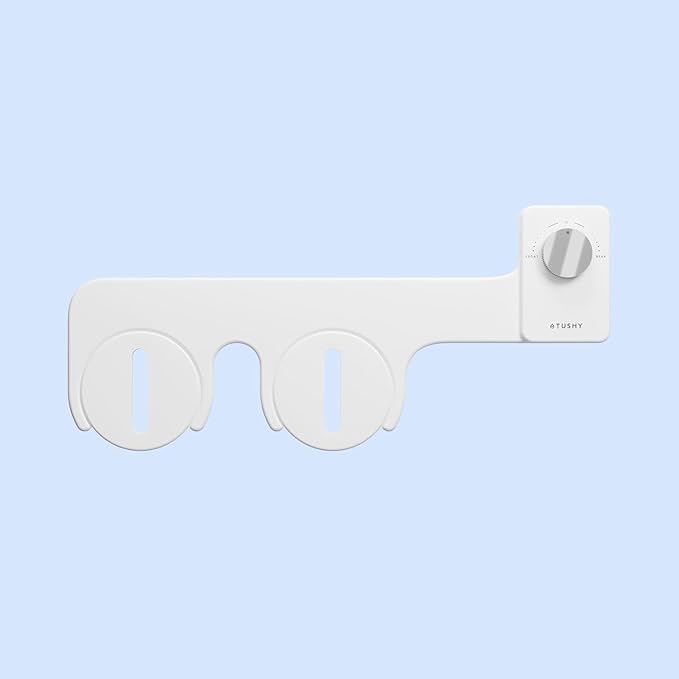 TUSHY NEW Fresh Dual Nozzle Cool Water Bidet: Ultra Slim Toilet Seat Attachment