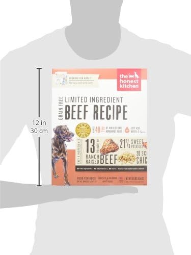 The Honest Kitchen Wholemade™ Limited Ingredient Beef Dog Food, 10 lb Box