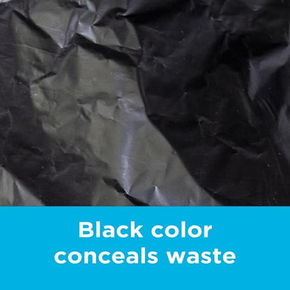 250 Count, 40-45 Gallon Trash Bags, Heavy Duty Black Bags, Ideal for 39, 40, 42, 45 Gallon