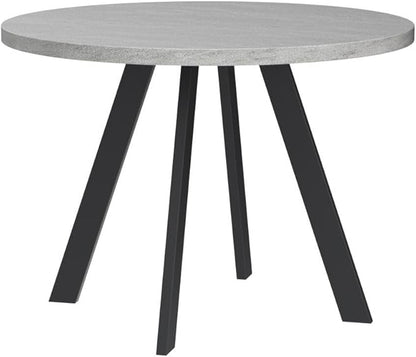 Round Dining Table, Mid Century Modern Small Round Dining Table 34.6 Inch, Leisure Coffee Table, Saving Space (Table)