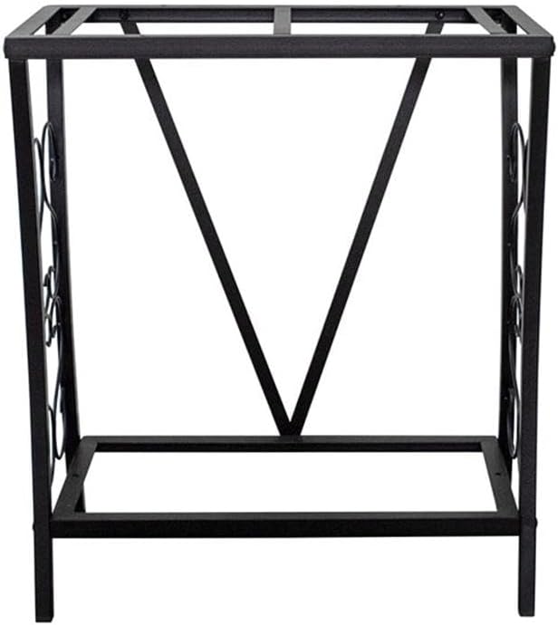 Contemporary 20 Gallon Metal Aquarium Stand in Black