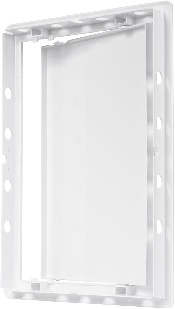 8" x 12" White Plastic Access Panel. Service Shaft Door Panel. Plumbing