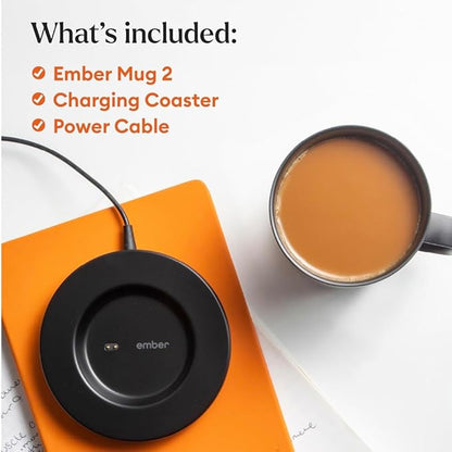Ember Temperature Control Smart Mug 2, 10 Oz, App-Controlled Heated Coffee Mug