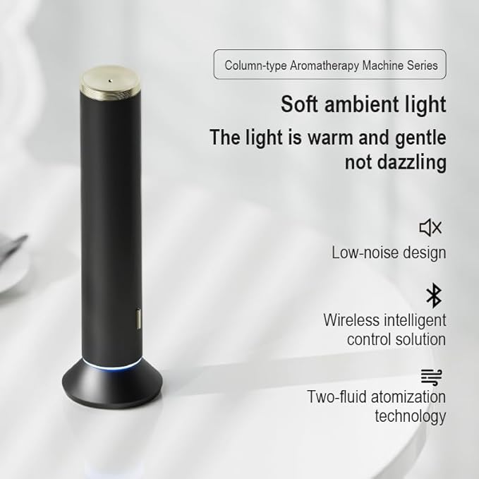 New Upgraded Waterless Scent Oil Nebulizer – Smart App & Remote Control