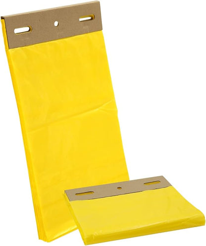 Zero Waste USA - The MITTN Bag® - MittN Dog Waste Header Bags with 7" gusset bottom creates a 'mitt' for easy pick-up - Fits all header dispensers - Yellow 20 headers = 2,000 Bags