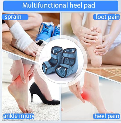 AUSTYLCO 2PCS Heel Protector Cushion-Foot Support Pillow,Anti-Decubitus Heel Pad for Heel Pain Relief,Pressure Sores,Pressure Sores,Bed Sores,Plantar Fasciitis,Adjustable in Size
