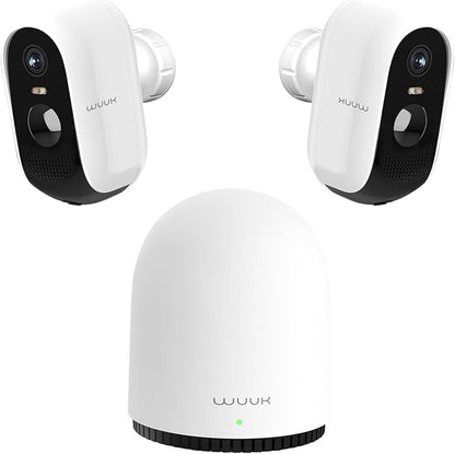 WUUK Security Cameras Wireless Outdoor, Indoor Camera, Home Surveillance System