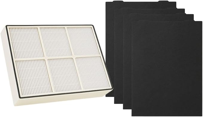 Nispira True HEPA Filter with 4 Pre-Carbon Filters Compatible with Whirlpool