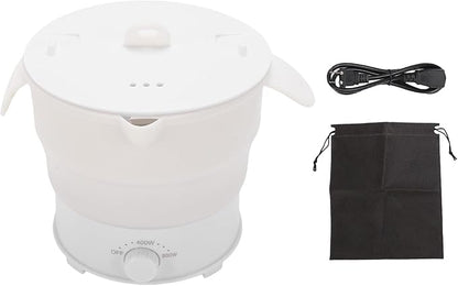 Asixxsix Foldable Electric Cooker, 800W 1.2L Mini Portable Travel Hot Pot