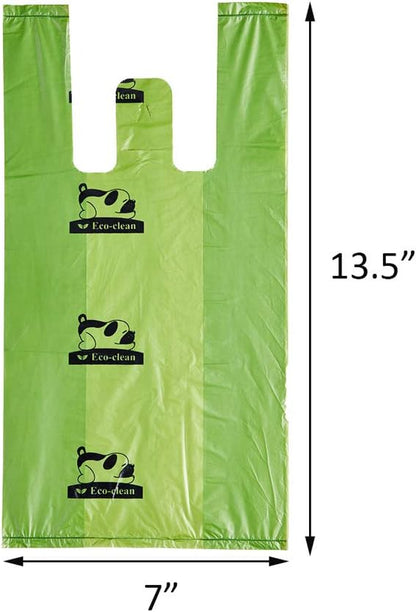 ECO-CLEAN Dog Poop Bags, 300-Count Dog Waste Bags with Easy-Tie Handles, Guaranteed Leak-Proof, Earth-Friendly, Unscented Oxo-biodegradable Pet Poop Bags (Not on Rolls)