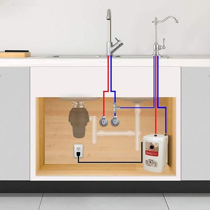 Westbrass A272HFP-62 Develosah 2-Handle Hot and Cold Water Dispenser