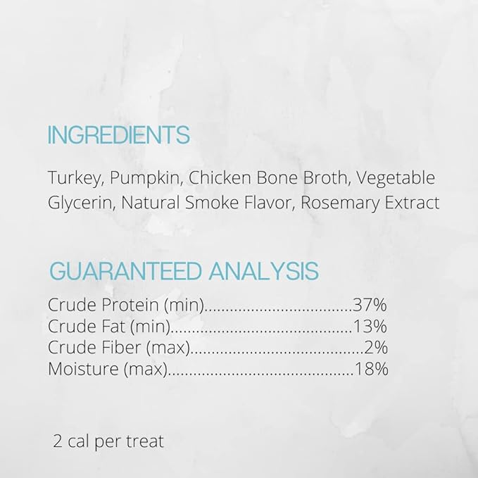 Farmland Traditions Tiny Loves Jerky Trainer Treats for Dogs w/Bone Broth (Turkey & Pumpkin, 16 oz.)