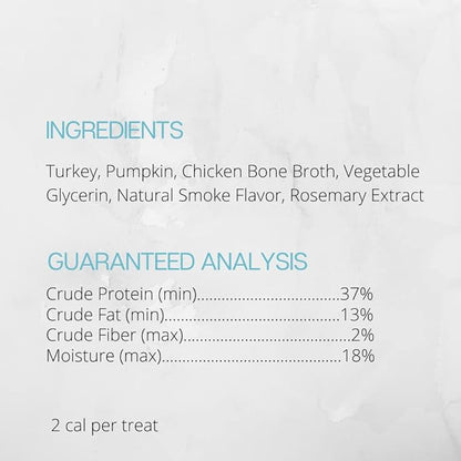 Farmland Traditions Tiny Loves Jerky Trainer Treats for Dogs w/Bone Broth (Turkey & Pumpkin, 16 oz.)