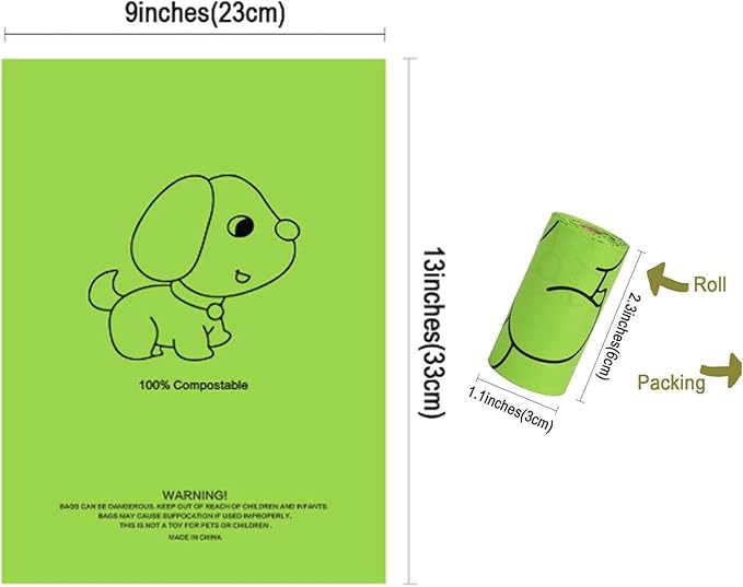 Petmolico Dog Poop Bag Holder Leash Attachment, Dog Waste Bag Dispenser Zippered Pouch, Fits Any Dog Leash, Includes Free Roll of Dog Bags, Poop Bag Dispenser - 2 Packs (White Daisy)