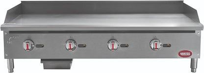 Kratos 48" Wide Commercial Countertop Griddle, Gas Hot Plate