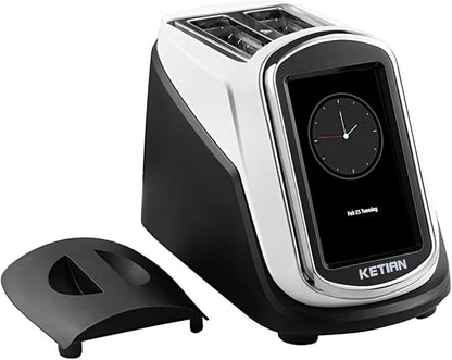2 Slice Touchscreen Toaster, 2 Wide Slots, Smart Bread Toaster