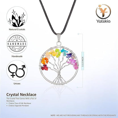 YATSKIA Carnelian Crystal Tree of Life - Bonsai Tree - Feng Shui Home Decor - Crystal Stones - Home Office Decor - Crystals Gifts for Women
