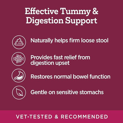 Vetality Stop The Runs | Dog Anti Diarrhea Medicine | 6 Count Chewable | Chicken Flavor