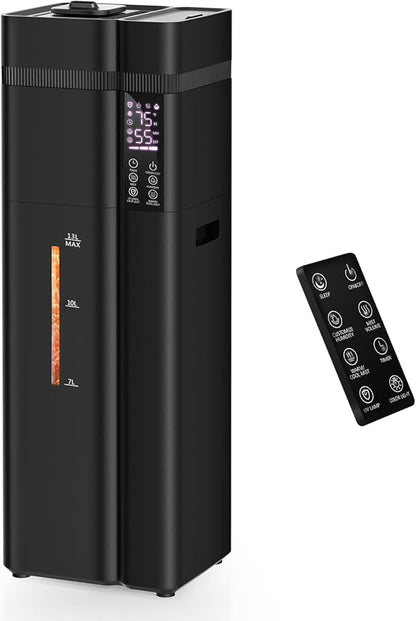 Zeova 13L/3.4Gal Humidifiers for Bedroom, Ultrasonic Warm & Cool Mist