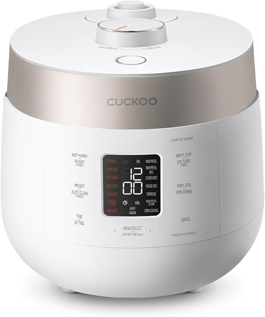 CUCKOO Twin Pressure Rice Cooker 10-Cup Uncooked / 20-Cup Cooked