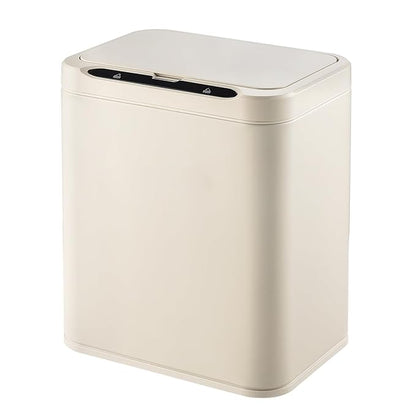 ELPHECO Stainless Steel Office Trash Can Motion Sensor Garbage Can Touchless