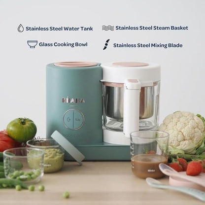 BEABA Babycook Neo Baby Food Maker | Non-Toxic Glass & Stainless Steel |