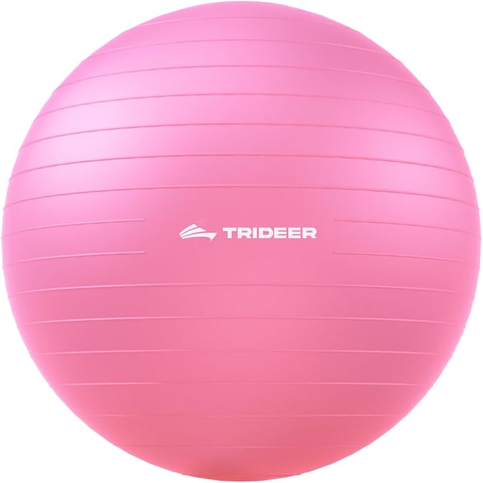 Trideer Exercise Ball for Yoga, Pilates & Fitness – Stability Ball Equipment