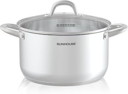 SUNHOUSE 8 Quart Stock Pot