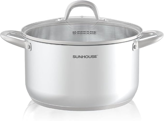 SUNHOUSE 8 Quart Stock Pot