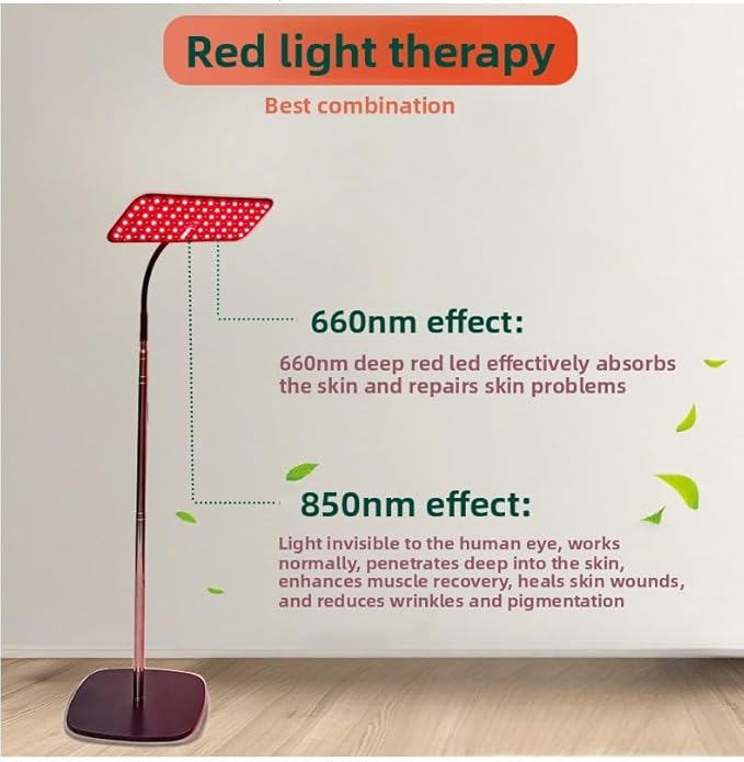 Body and Facial red Light Therapy, 660nm 850nm Infrared red Light Treatment