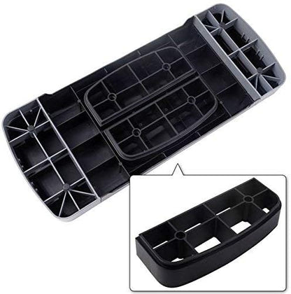 HaoKang Height-Adjustable 4''-6'' Step Aerobics Platform Fitness Equipment Stepper Trainer Exercise Step Platform with 2 Riser