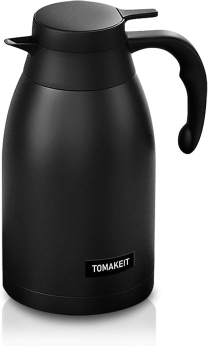 Thermal Coffee Carafe 2L/68 Oz Double-Wall Vacuum 304 Stainless Steel Insulated