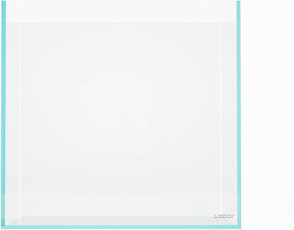 LANDEN 15.6 Gallon Cube Rimless Low Iron Aquarium Tank,15.7" L × 15.7" W × 15.7" H (40cm x 40cm x 40cm) 6mm Thickness with Nano Foam Leveling Mat Included