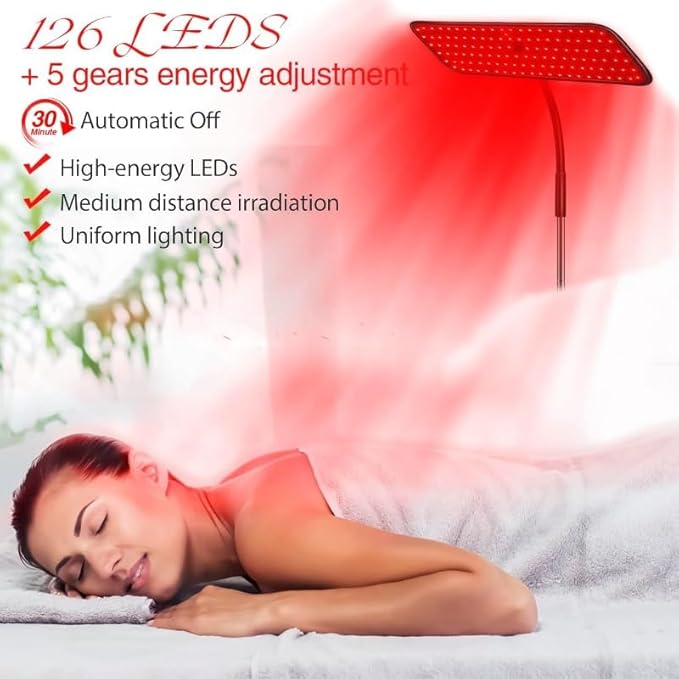 Body and Facial red Light Therapy, 660nm 850nm Infrared red Light Treatment