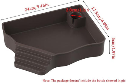 Flushbay Reptile Water Feeder Automatic Water Dispenser with Ramp Extra Large Reptile Bathing Pool for Gecko, Snake, Turtle, Bearded Dragon, Lizard Bath Aquarium Ornament