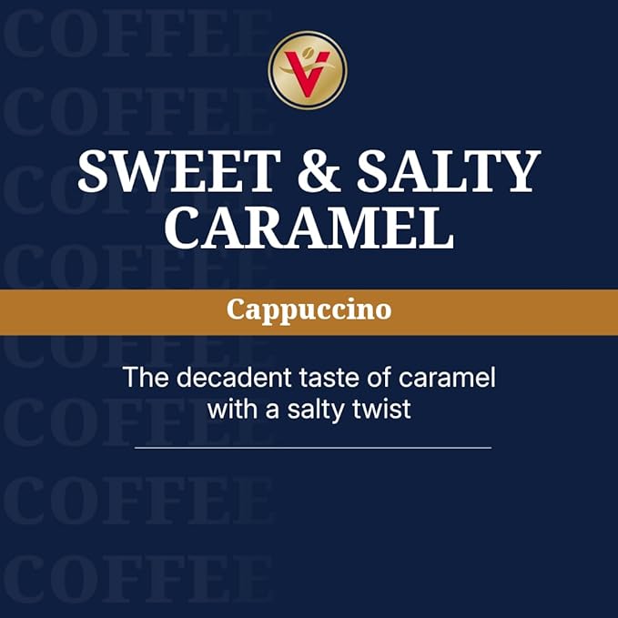Victor Allen's Coffee Sweet and Salty Caramel Flavored Cappuccino Mix, Single