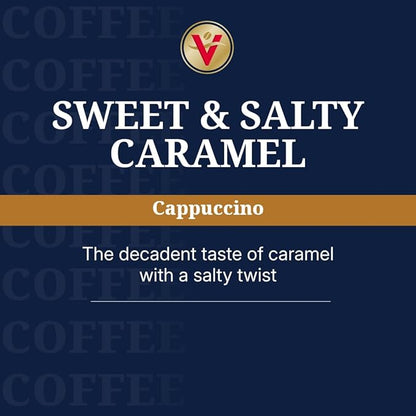 Victor Allen's Coffee Sweet and Salty Caramel Flavored Cappuccino Mix, Single