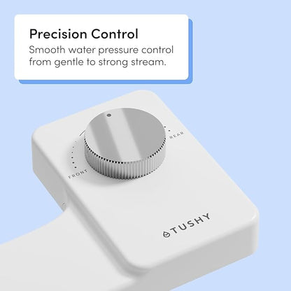 TUSHY NEW Fresh Dual Nozzle Cool Water Bidet: Ultra Slim Toilet Seat Attachment