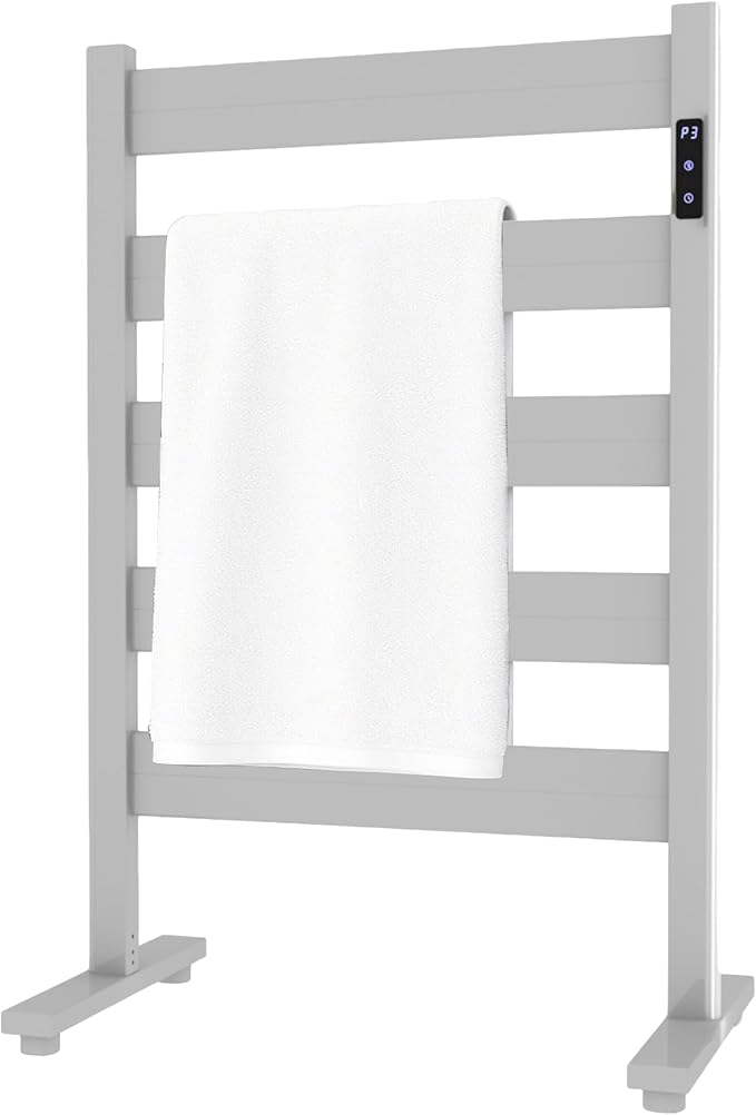 Freestanding Towel Warmer – 5-Bar Heated Towel Rack