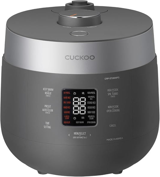 CUCKOO Twin Pressure Rice Cooker 6-Cup Uncooked / 12-Cup Cooked