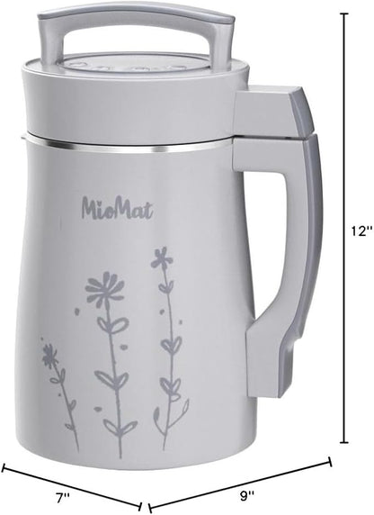 MioMat 8in1 Plant Based Milk Maker | Make 40oz of Natural Almond Milk, Soy Milk